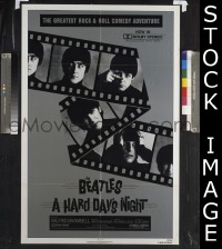 #206 HARD DAY'S NIGHT 1sh R82 The Beatles 