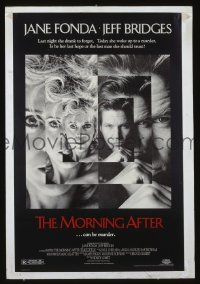 A835 MORNING AFTER one-sheet movie poster '86 Jane Fonda, Jeff Bridges
