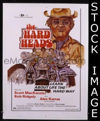 r729 HARD HEADS one-sheet movie poster '75 wild biker gang!