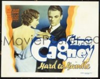 #146 HARD TO HANDLE title lobby card '33 classic James Cagney image!!