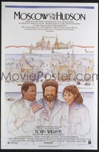 A837 MOSCOW ON THE HUDSON one-sheet movie poster '84 Robin Williams
