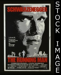 #246 RUNNING MAN 1sh '87 Schwarzenegger