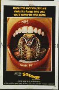 Q620 SSSSSSS one-sheet movie poster '73 Strother Martin, horror!