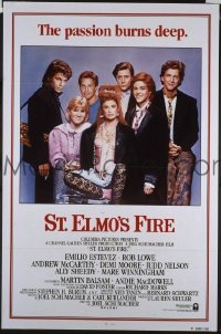 #8289 ST ELMO'S FIRE 1sh 85 Lowe,Moore 