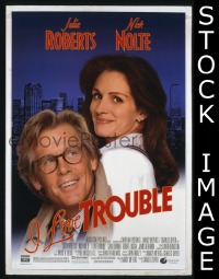 H558 I LOVE TROUBLE double-sided one-sheet movie poster '94 Nick Nolte, Roberts