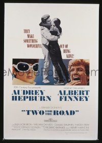 #7123 2 FOR THE ROAD 1sh '67 A. Hepburn 