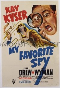 #313 MY FAVORITE SPY 1sh '42 Kay Kyser 