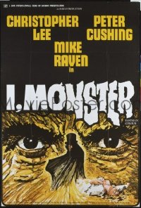f527 I, MONSTER English one-sheet movie poster '71 Lee, Cushing