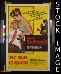 #458 MY GUN IS QUICK 1sh '57 film noir 
