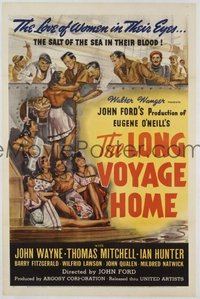 JW 174 LONG VOYAGE HOME one-sheet movie poster '40 John Wayne and John Ford!