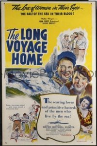 JW 176 LONG VOYAGE HOME one-sheet movie poster R48 John Wayne