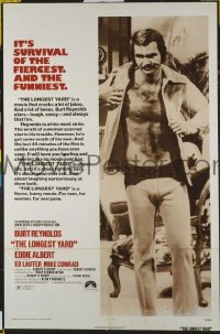 r921 LONGEST YARD one-sheet movie poster '74 Burt Reynolds, football