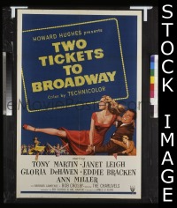 #8856 2 TICKETS TO BROADWAY 1sh51 Janet Leigh 