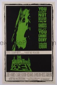 f495 HAUNTING one-sheet movie poster '63 Julie Harris, Claire Bloom