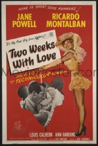 #7130 2 WEEKS WITH LOVE 1sh '50 Jane Powell 