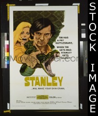 #591 STANLEY 1sh '72 scary snakes! 