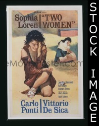 s379 TWO WOMEN 1sh '61 Sophia Loren, Vittorio De Sica, suddenly love becomes lust