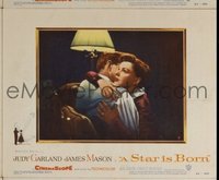 2052 STAR IS BORN lobby card #2 '54 Judy hugs James Mason!