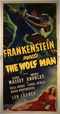 310 FRANKENSTEIN MEETS THE WOLF MAN linen 3sh