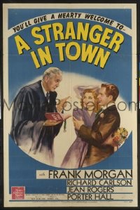 #5455 STRANGER IN TOWN 1sh '42 Frank Morgan 