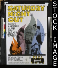 #631 SATURDAY NIGHT OUT 1sh '64 Sears, Lee 