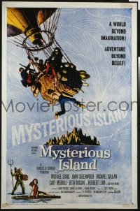 #1054 MYSTERIOUS ISLAND 1sh '61 Harryhausen 