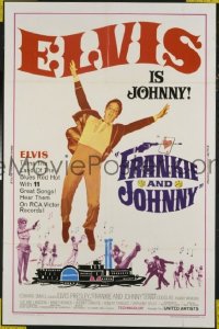 P685 FRANKIE & JOHNNY one-sheet movie poster '66 Elvis Presley
