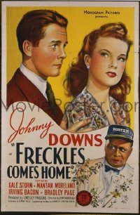 #218 FRECKLES COMES HOME 1sh '42 Gale Storm 