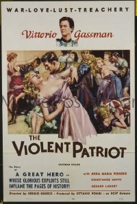 #5668 VIOLENT PATRIOT 1sh 60 Vittorio Gassman 