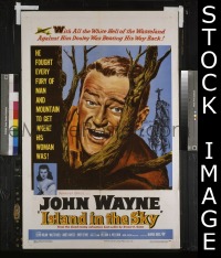 #286 ISLAND IN THE SKY 1sh '53 John Wayne 