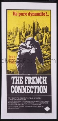 p299 FRENCH CONNECTION Australian daybill movie poster '71 Gene Hackman