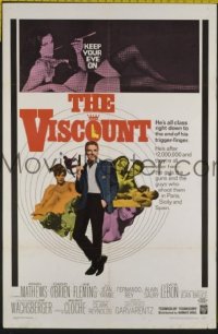 s400 VISCOUNT one-sheet movie poster '67 Kerwin Mathews, Edmond O'Brien