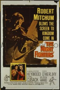 #450 NIGHT FIGHTERS 1sh '60 Mitchum 