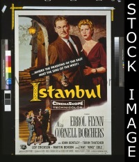 #406 ISTANBUL 1sh '57 Errol Flynn 
