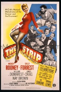 #500 STRIP 1sh '51 Rooney, film noir 