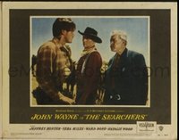 JW 270 SEARCHERS lobby card #2 '56 John Wayne, Ward Bond, Hunter
