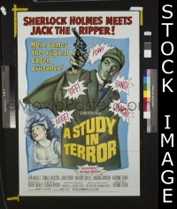 #706 STUDY IN TERROR 1sh '66 Sherlock Holmes 