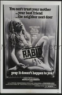 #512 RABID 1sh '77 Chambers, Cronenberg 