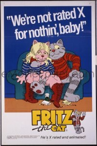 #1317 FRITZ THE CAT 1sh '72 Ralph Bakshi 