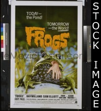 r648 FROGS one-sheet movie poster '72 Ray Milland, cool image!