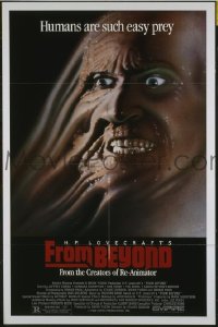 r649 FROM BEYOND one-sheet movie poster '86 HP Lovecraft