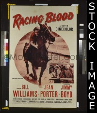 #8178 RACING BLOOD 1sh '54 Williams, Porter
