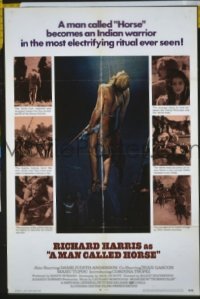 Q110 MAN CALLED HORSE one-sheet movie poster '70 Richard Harris