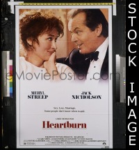 #175 HEARTBURN 1sh '86 Nicholson, Streep 