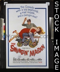 #9839 SWINGIN' MAIDEN 1sh '64 spanking image! 