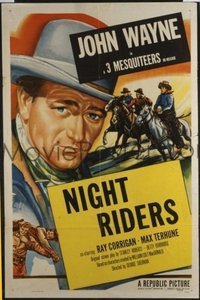 JW 151 JOHN WAYNE 1sh 1953 John Wayne, 3 Mesquiteers, Night Riders!