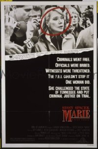Q125 MARIE one-sheet movie poster '85 Sissy Spacek, Jeff Daniels
