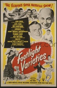 P663 FOOTLIGHT VARIETIES one-sheet movie poster '51 Red Buttons