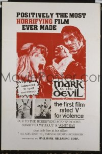 MARK OF THE DEVIL ('72) 1sheet