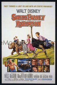 #456 SWISS FAMILY ROBINSON 1sh R69 Disney 